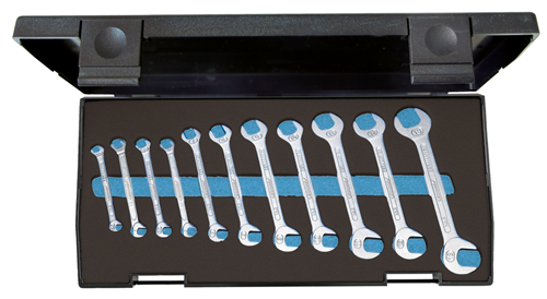 Gedore Open Ended Spanner Set, 11 Pce 4.5-13mm