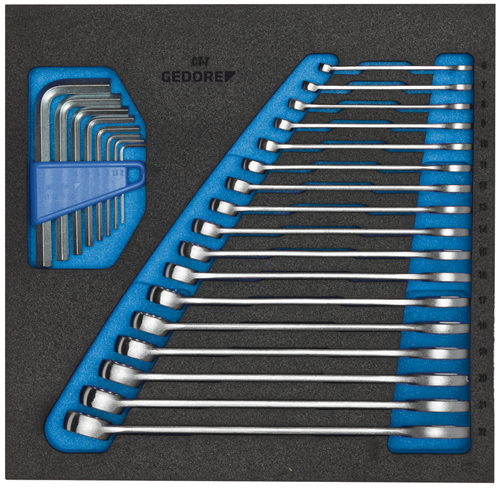 Gedore 2308878 Combination Wrench Set in CT Module