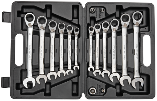 Gedore Combination Ratchet Spanner Set 16 Piece 8-19mm R07203016