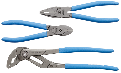 Gedore Pliers Set 3 Piece Dipped Handles S 8303 TL