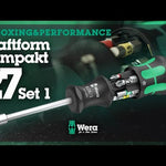 Wera Kraftform Kompakt 27 Set 1 Bit Holding Screwdriver with Magazine 7 Pce