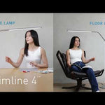 Daylight Slimline 4 LED Table Lamp - Brushed Steel