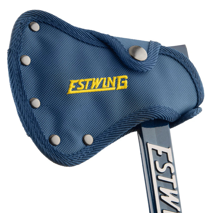 Estwing 15in Camper's Axe with Tent Stake Puller (Blue)