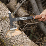 Estwing Black Eagle Leather Grip Tomahawk Axe