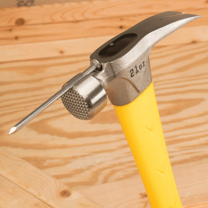 Estwing 21oz. Milled Face Framing Hammer with Nail Starter (Fiberglass)