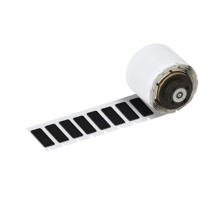 Brady Engraved Plate Replacement Labels for M611, M610 and M710 250 Labels/Roll 27.00mm(W) x 7.95mm(H) Black
