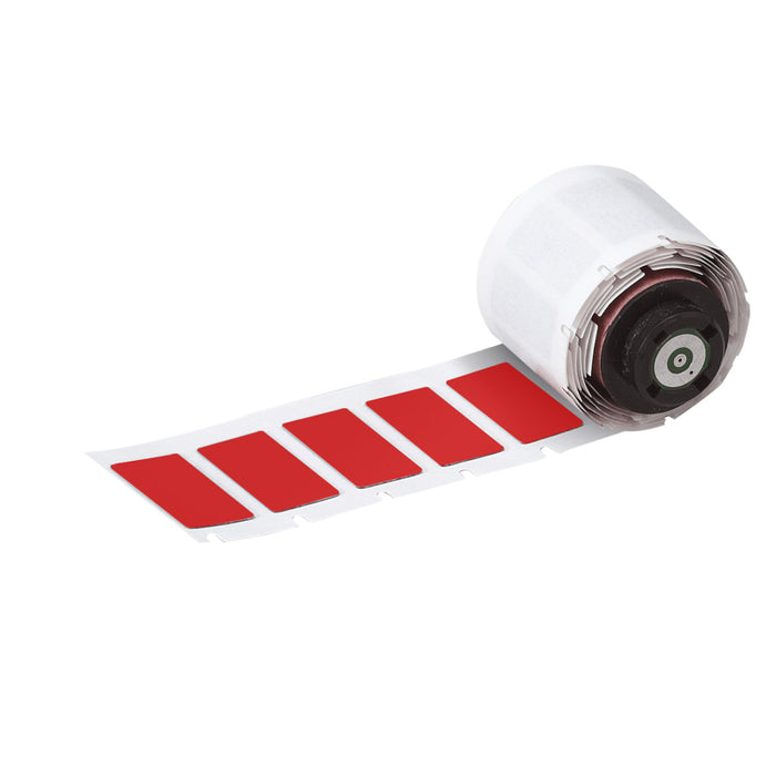 Brady Engraved Plate Replacement Labels for M611, M610 and M710 - 150 Label(s)/Roll, 27.00mm (W) x 18.00mm (H) Red