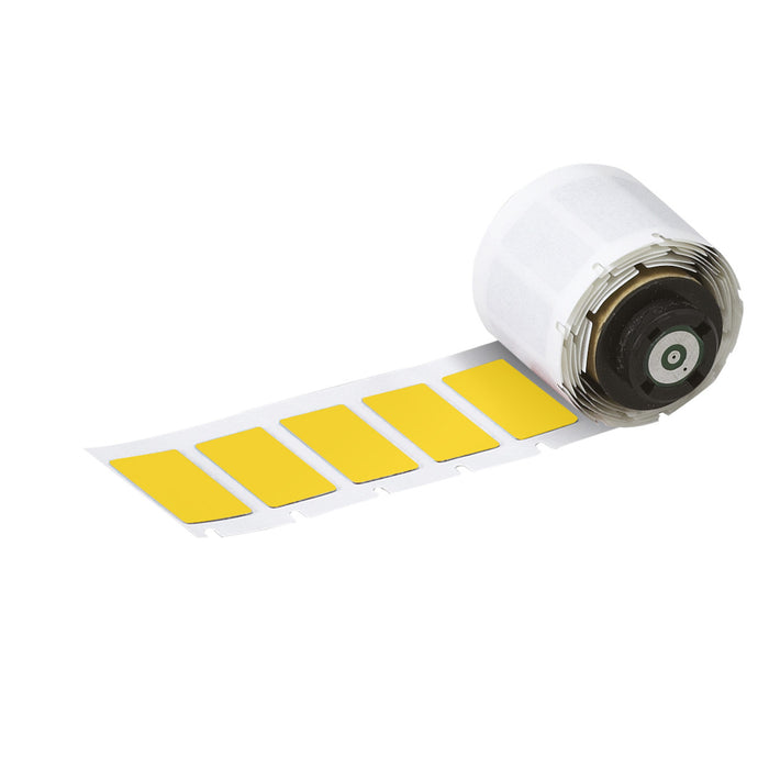 Brady Engraved Plate Replacement Labels for M611, M610 and M710 - 150 Label(s)/Roll, 27.00mm (W) x 18.00mm (H) Yellow