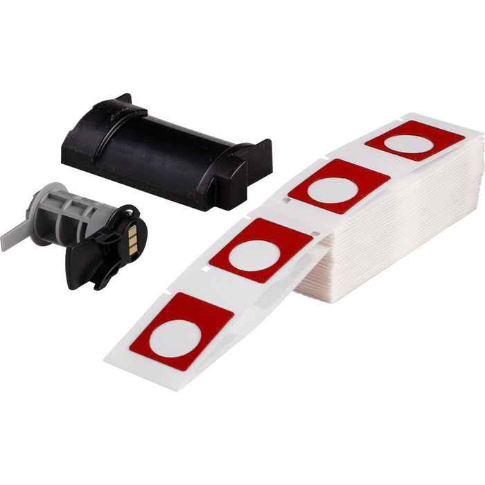Brady Engraved Plate Replacement Labels for M611, M610 and M710 - 100 Label(s)/Pack 30.00mm (W) x 40.00mm (H) Red