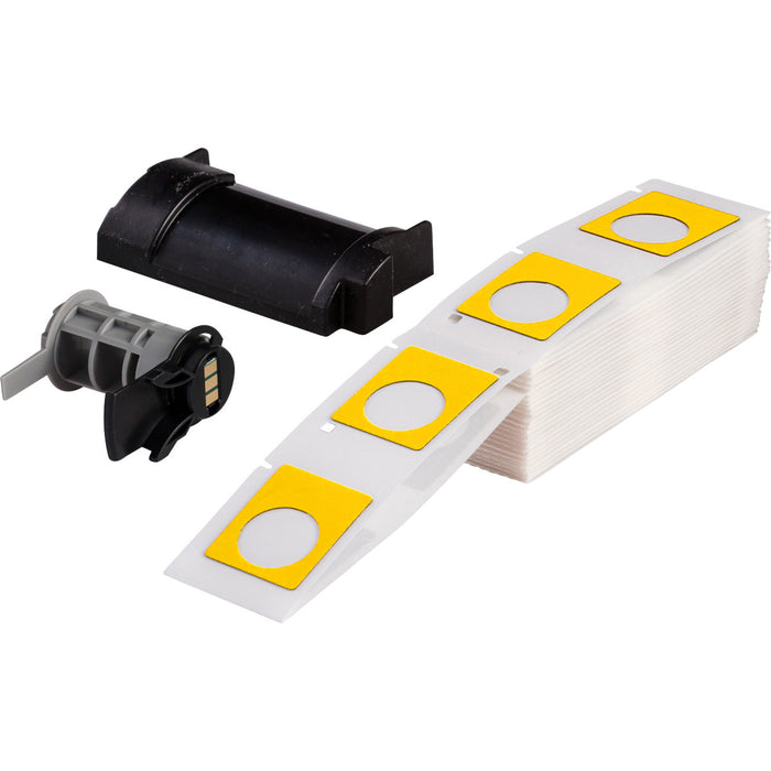 Brady Engraved Plate Replacement Labels for M611, M610 and M710 - 100 Label(s)/Pack, 30.00mm (W) x 40.00mm (H) Yellow
