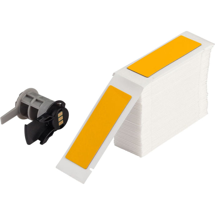 Brady Engraved Plate Labels for M611, M610, M710, BMP61, BMP71 100/pk 25 x 75mm Yellow