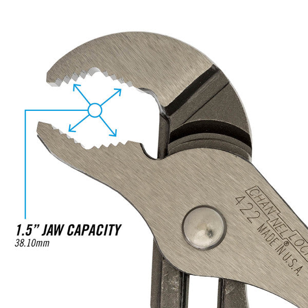 Channellock Plier Round Jaw Tongue & Groove 241mm (9.5in)