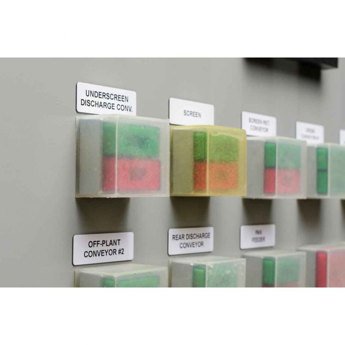 Brady Raised Panel Labels for M7 Printers 50.80mm(H) x 25.40mm(W) White