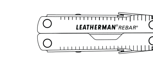 Leatherman 15 Tool Knifeless Rebar® Multi-Tool with Nylon Sheath