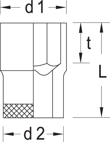 Gedore 2101041 Socket Wrench Insert 3/8