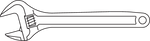 Gedore Adjustable Wrench 6