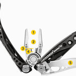 Leatherman 7 Tool Skeletool CX Lightweight Multi-Tool with Knife Blade Onyx