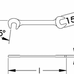 Elora Obstruction Spanner 146A-7/16inx7/16in
