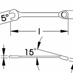 Elora Combination Spanner DIN 3113 Form A 203-19mm
