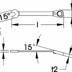 Elora Combination Spanner with Ring Ratchet reversible 204-J 12mm