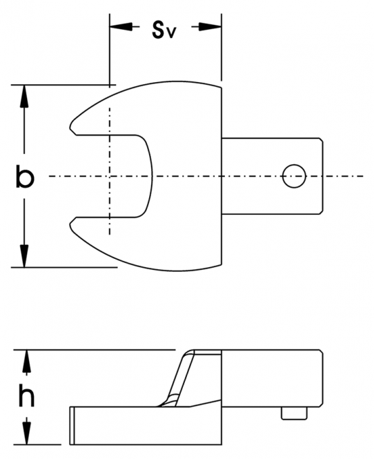 Elora Open End Spanner Insert Tool 14x18mm 2056-22mm