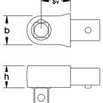 Elora Fixed Square Insert Tool 1/2in 14x18mm 2078-1