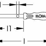 Elora Tubular Box Spanner with Handle 217-5mm