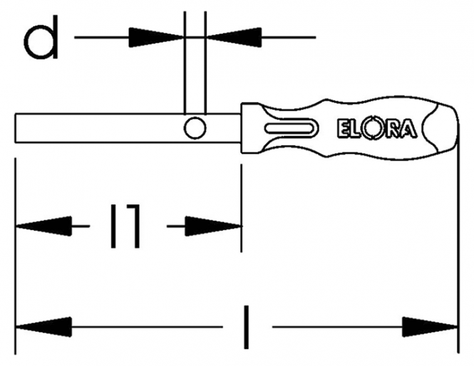 Elora Tubular Box Spanner with Handle 217-17mm