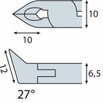 Elora Electronic Oblique Cutter ESD without bevel 4580-O E 2K