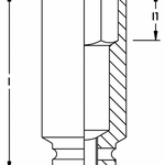 Elora Impact Socket 1in Extra Deep hexagon 792LT-50mm