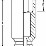 Elora Impact Socket 1/2in extra deep hexagon 790LT-20mm