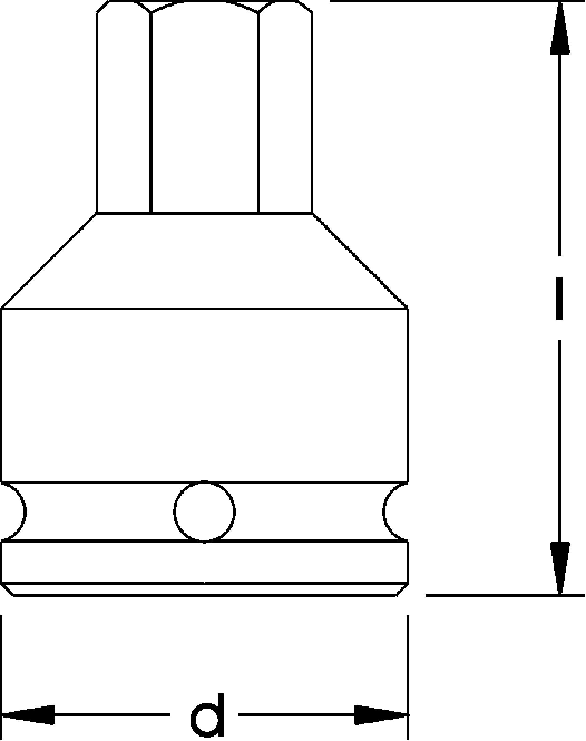 Elora Impact Socket 1in inside hexagon 792IN-24mm