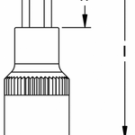 Elora Screwdriver Socket 1/2in inside hexagon 3210-INA 1/2in