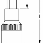 Elora Screwdriver Socket 1in 780-IN 22mm