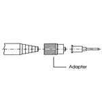 Medmix Mixpac LA 06-08 Grey 6mm and 8mm Luer Lock Adaptor