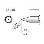Hakko T39 Soldering Tip/Shape-0.2B For FX971