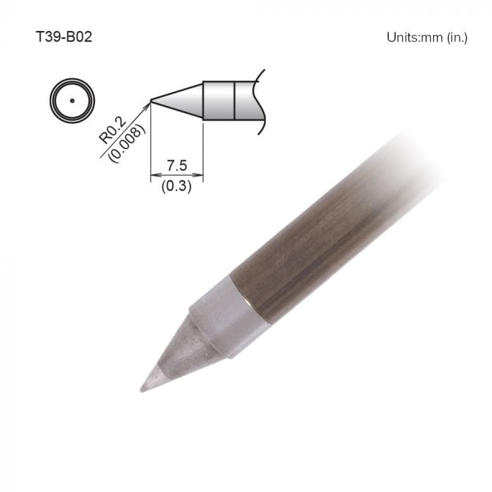 Hakko T39 Soldering Tip/Shape-0.2B For FX971