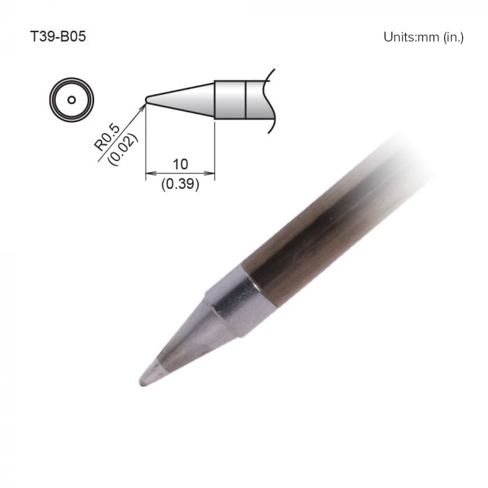 Hakko T39 Soldering Tip/Shape-0.5B For FX971
