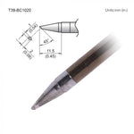 Hakko T39 Soldering Tip/Shape-BC Hor:1mm Vrt:2mm For FX971