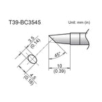 Hakko T39 Soldering Tip/Shape-BC Hor:3.5mm Vrt:4.5mm For FX971