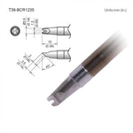 Hakko T39 Soldering Tip/Shape-BC W/Slot In:1.2mm Out:3.5mm For FX971