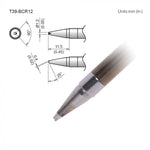 Hakko T39 Soldering Tip/Shape-1.2BC W/V-Groove For FX971