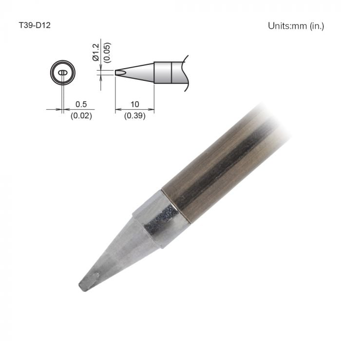 Hakko T39 Soldering Tip/Shape-1.2D For FX971