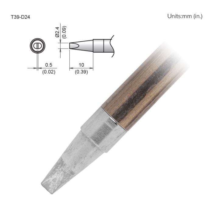 Hakko T39 Soldering Tip/Shape-2.4D For FX971
