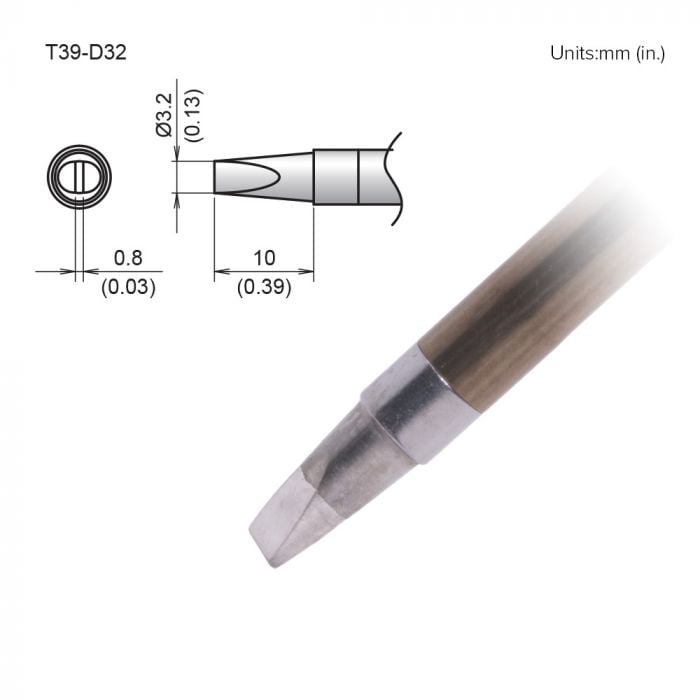 Hakko T39 Soldering Tip/Shape-3.2D For FX971