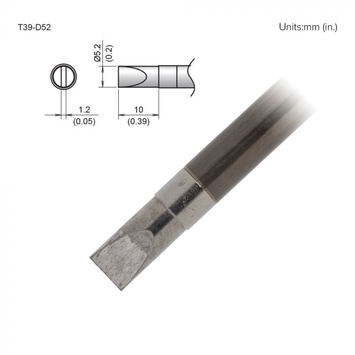 Hakko T39 Soldering Tip/Shape-5.2D For FX971