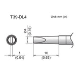 Hakko T39 Soldering Tip/Shape-4Dl For FX971