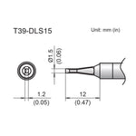 Hakko T39 Soldering Tip/Shape-1.5DLS For FX971