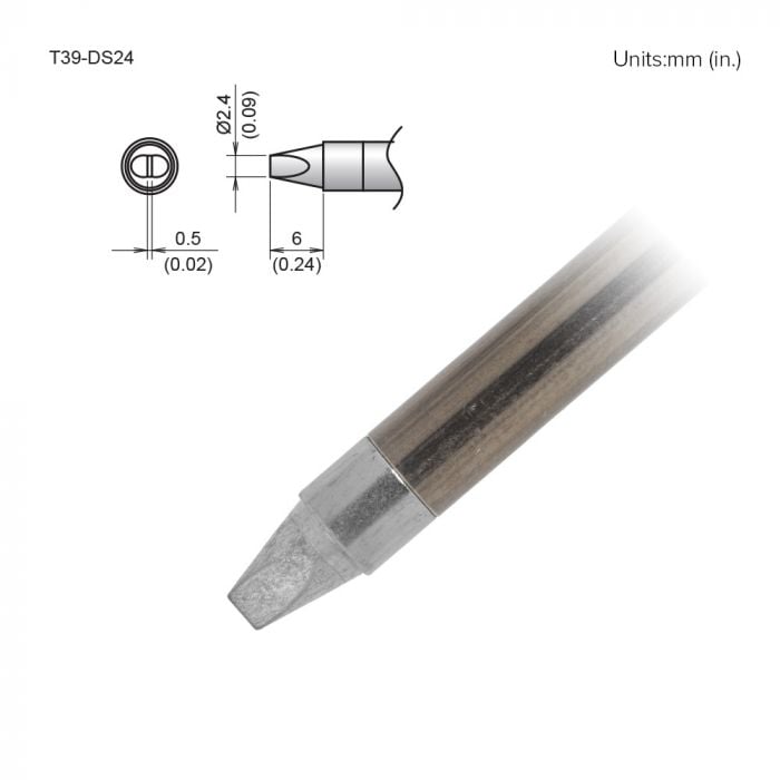 Hakko T39 Soldering Tip/Shape-2.4DS For FX971