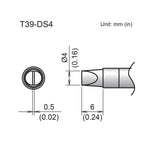 Hakko T39 Soldering Tip/Shape-4DS For FX971